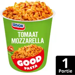 Jumbo Unox Good Pasta Tomaat Mozzarella 72g aanbieding