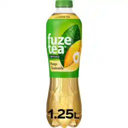 Jumbo Fuze Tea Green Iced Tea Mango Chamomile 1,25 L aanbieding