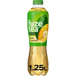 Jumbo Fuze Tea Green Iced Tea Mango Chamomile 1,25 L aanbieding