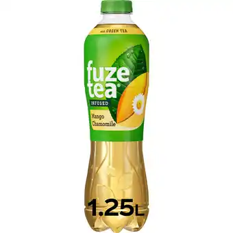 Jumbo Fuze Tea Green Iced Tea Mango Chamomile 1,25 L aanbieding
