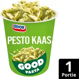 Jumbo Unox Good Pasta Pesto Kaas 68 g aanbieding