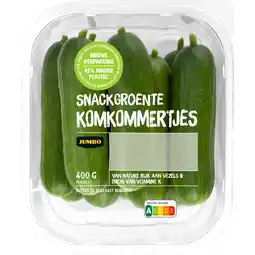 Jumbo Jumbo Snackgroente Komkommertjes 400 g aanbieding