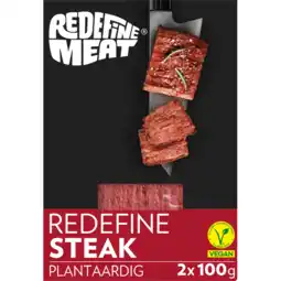 Jumbo Redefine Meat Plantaardige Steak, met Rundvleessmaak 2x100 g aanbieding