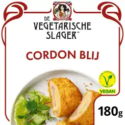 Jumbo De Vegetarische Slager Cordon Blij Vegan 180 g aanbieding