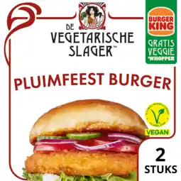 Jumbo De Vegetarische Slager Pluimfeestburger Veganistisch 180 g aanbieding