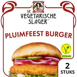 Jumbo De Vegetarische Slager Pluimfeestburger Veganistisch 180 g aanbieding