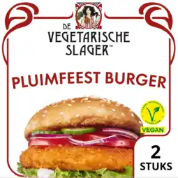Jumbo De Vegetarische Slager Pluimfeestburger Veganistisch 180 g aanbieding