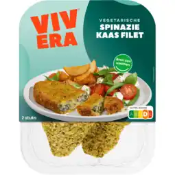Jumbo Vivera Vega Spinazie Kaas filet 2 x 100 g aanbieding