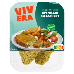 Jumbo Vivera Vega Spinazie Kaas filet 2 x 100 g aanbieding