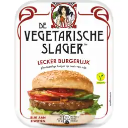 Jumbo De Vegetarische Slager Lecker Burgerlijk Vegan 160 g aanbieding