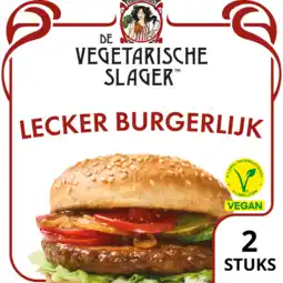 Jumbo De Vegetarische Slager Lecker Burgerlijk Vegan 160 g aanbieding