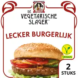 Jumbo De Vegetarische Slager Lecker Burgerlijk Vegan 160 g aanbieding