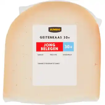 Jumbo Jumbo Geitenkaas Jong Belegen 30+ Stuk ca. 350 g aanbieding