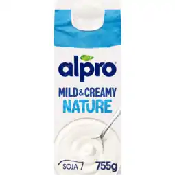 Jumbo Alpro Mild & Creamy Naturel Plantaardige Variatie Op Yoghurt 755g aanbieding