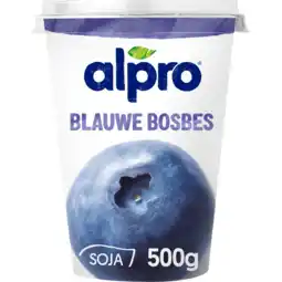 Jumbo Alpro Plantaardige Variatie Op Yoghurt Bosbes 500g aanbieding