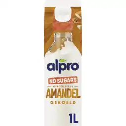 Jumbo Alpro Amandeldrink Zonder Suikers Gekoeld 1L aanbieding