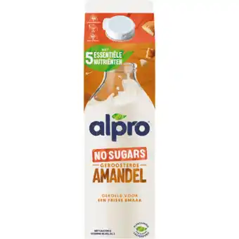 Jumbo Alpro Amandeldrink Zonder Suikers Gekoeld 1L aanbieding