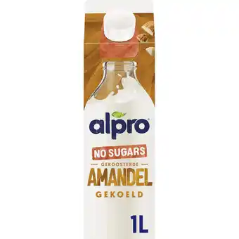 Jumbo Alpro Amandeldrink Zonder Suikers Gekoeld 1L aanbieding