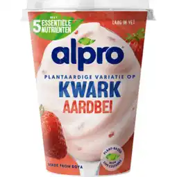 Jumbo Alpro Plantaardige Variatie Op Kwark Aardbei 400g aanbieding
