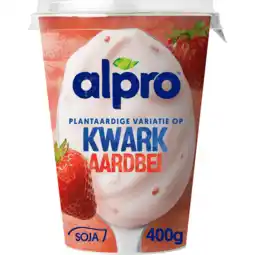 Jumbo Alpro Plantaardige Variatie Op Kwark Aardbei 400g aanbieding