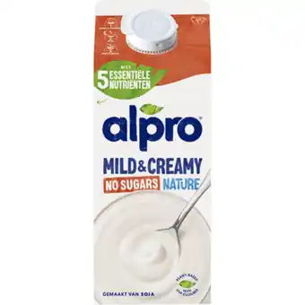 Jumbo Alpro Mild & Creamy No Sugars Soyaproduct Nature 755 g aanbieding
