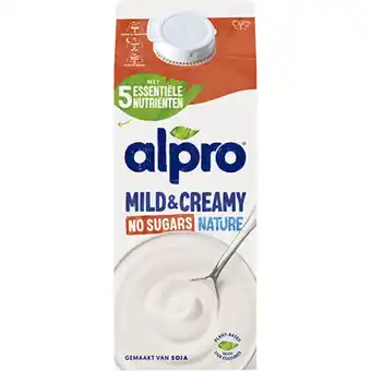Jumbo Alpro Mild & Creamy No Sugars Soyaproduct Nature 755 g aanbieding
