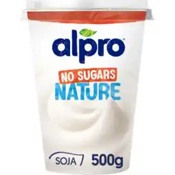 Jumbo Alpro Plantaardige Variatie Op Yoghurt Naturel Zonder Suiker 500g aanbieding