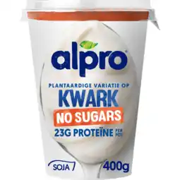 Jumbo Alpro Plantaardige Variatie Op Kwark Zonder Suikers 400g aanbieding