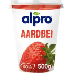 Jumbo Alpro Plantaardige Variatie Op Yoghurt Aardbei 500g aanbieding