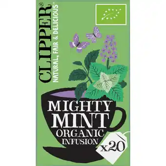 Jumbo Clipper Mighty Mint Organic Infusion 20 Stuks 32 g aanbieding