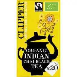 Jumbo Clipper Indian Chai Organic Black Tea 20 stuks 50 g aanbieding