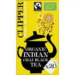 Jumbo Clipper Indian Chai Organic Black Tea 20 stuks 50 g aanbieding