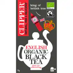 Jumbo Clipper English Organic Black Tea 20 Stuks 34 g aanbieding