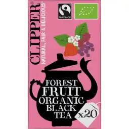 Jumbo Clipper Forest Fruit Organic Black Tea 20 Stuks 40 g aanbieding