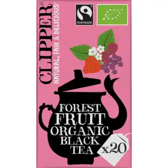 Jumbo Clipper Forest Fruit Organic Black Tea 20 Stuks 40 g aanbieding