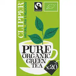 Jumbo Clipper Pure Organic Green Tea 20 Zakjes 35 g aanbieding