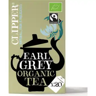 Jumbo Clipper Organic Earl Grey Tea 20 Zakjes 41 g aanbieding