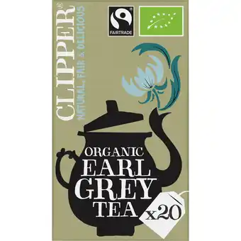 Jumbo Clipper Organic Earl Grey Tea 20 Zakjes 41 g aanbieding