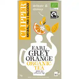 Jumbo Clipper Earl Grey Orange Organic Tea 20 Zakjes 36 g aanbieding