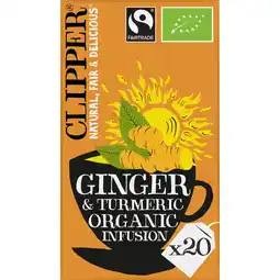 Jumbo Clipper Ginger & Turmeric Organic Infusion 20 Stuks 36 g aanbieding