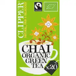 Jumbo Clipper Chai Organic Green Tea 20 Zakjes 40 g aanbieding