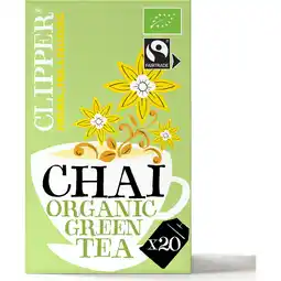 Jumbo Clipper Chai Organic Green Tea 20 Zakjes 40 g aanbieding
