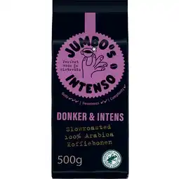 Jumbo Jumbo's Intenso Koffiebonen 500 g aanbieding