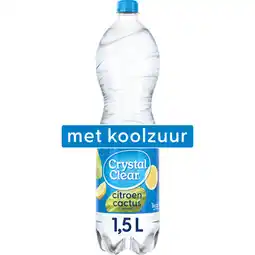 Jumbo Crystal Clear Sparkling Lemon Cactus Fles 1,5 L aanbieding