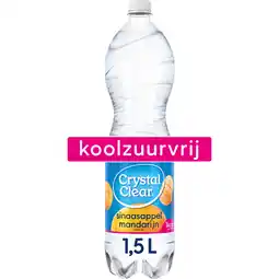 Jumbo Crystal Clear Koolzuurvrij Sinaasappel Mandarijn 1,5L aanbieding