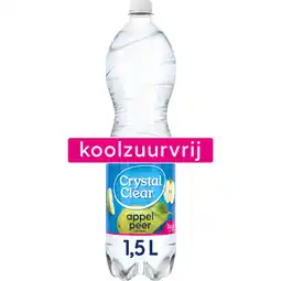 Jumbo Crystal Clear Koolzuurvrij Appel Peer 1,5L aanbieding