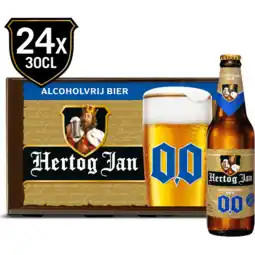 Jumbo Hertog Jan 0.0% Alcoholvrij Bier - Krat - 24 x 300ML aanbieding