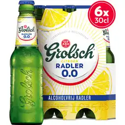 Jumbo Grolsch - Citroen Radler - 0.0% Alcoholvrij - Fles - 6 x 300ML aanbieding