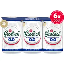 Jumbo Grolsch - 0.0% Alcoholvrij - Blik - 6 x 330ML aanbieding