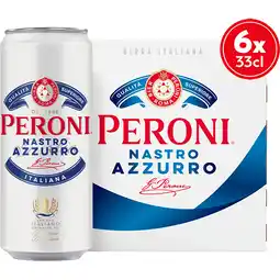 Jumbo Peroni - Nastro Azzurro - Blik - 6 x 330ML aanbieding